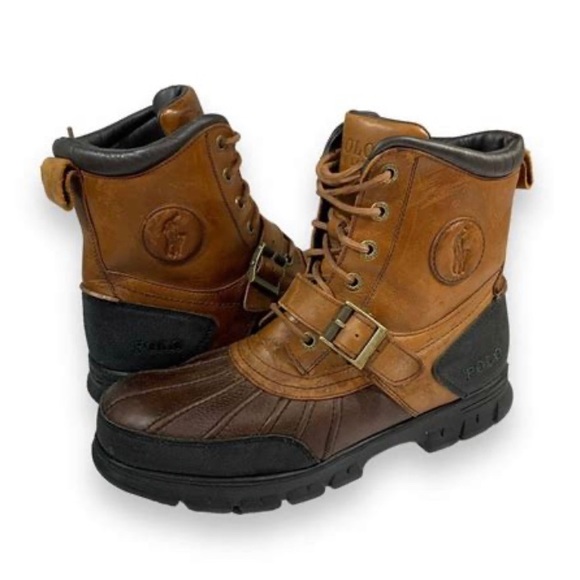 Ralph Lauren Mens Size 9 Leather Boots - Picture 8 of 8